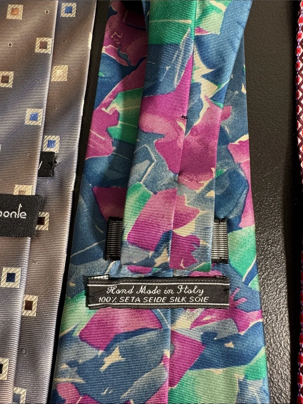 Farentino Ferre mens Italian vintage luxury neck tie lot bundle 4 silk ties EUV